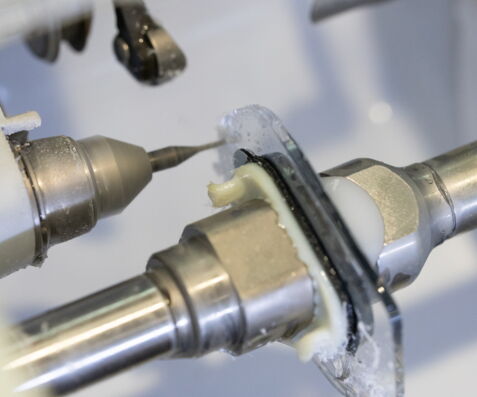 drilling drilled eyeglass lenses