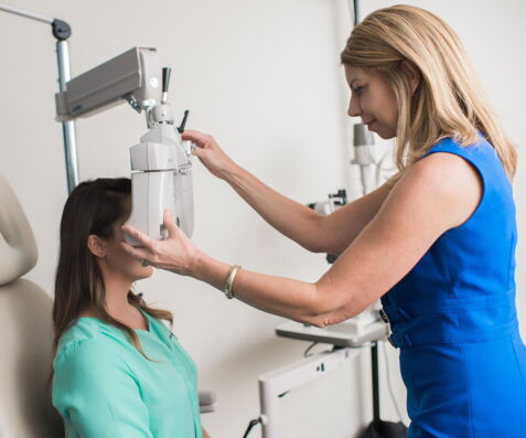 eye exam optometrist brighid williams
